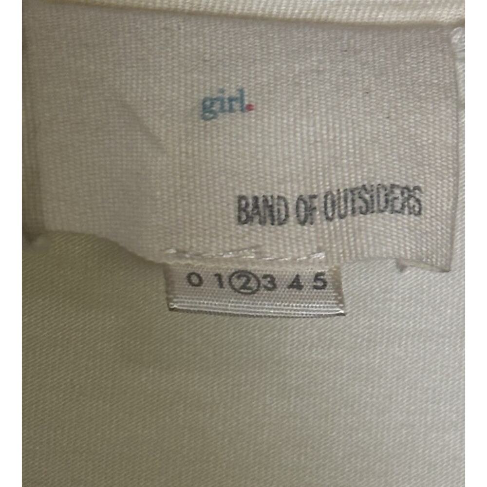 Band of Outsiders Challah Tank Girl. Size Medium 2 Cream Black White Scoop Neck - Picture 4 of 6